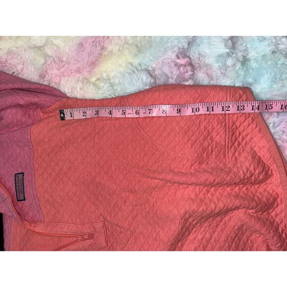Vineyard Vines Shep Shirt Quarter Zip Pink Large EUC - Picture 6 of 11